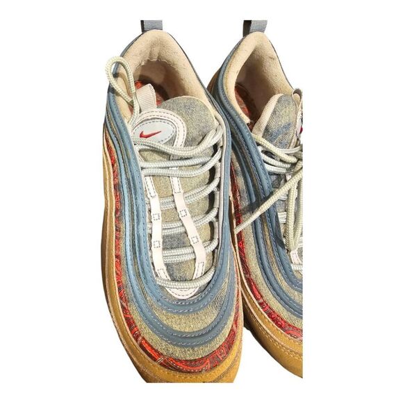 NIKE‎ AIR MAX 97 (GS) Wild West Denim - Size 6Y/8 Women's - Picture 6 of 9